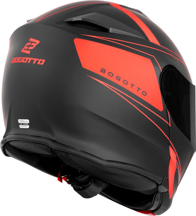 Bogotto H271 Taog Bluetooth Helmet#color_black-matt-orange