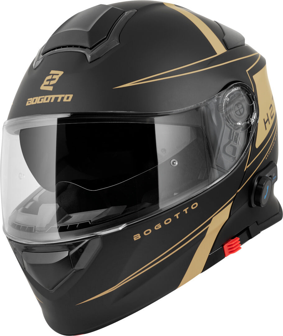 Bogotto H271 Taog Bluetooth Helmet#color_black-matt-gold