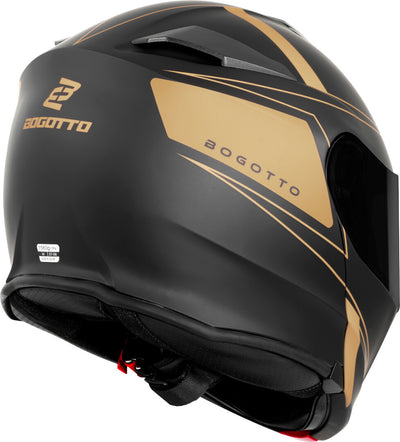 Bogotto H271 Taog Bluetooth Helmet#color_black-matt-gold