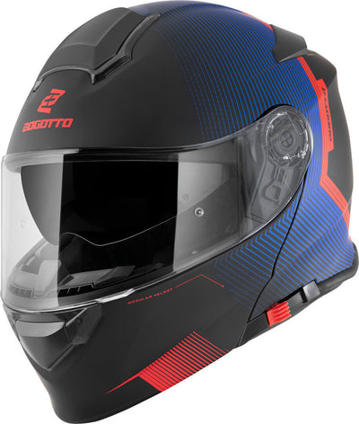 Bogotto H271 Wayke Helmet#color_black-matt-red-blue