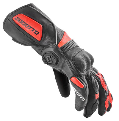 Bogotto Sprint perforated Motorcycle Gloves#color_black-red