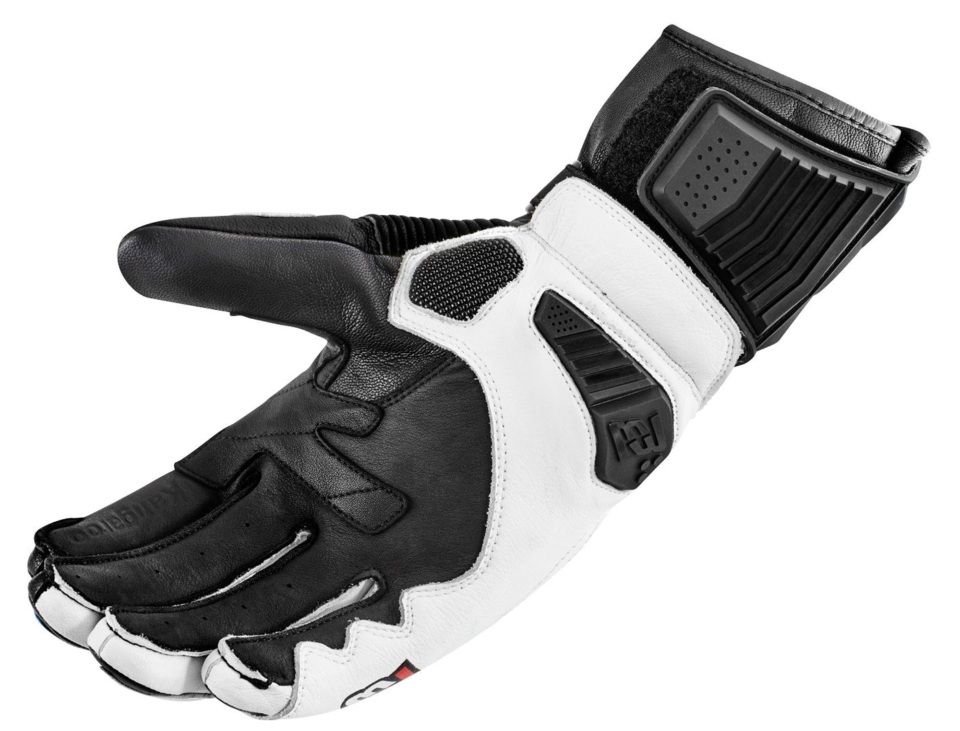 Bogotto Sugello perforated Motorcycle Gloves#color_black-white