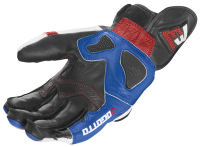 Bogotto Grand Champ Motorcycle Gloves#color_white-red-blue