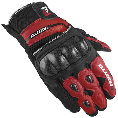 Bogotto Flint Motorcycle Gloves#color_black-red