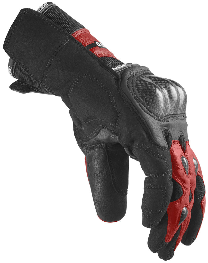 Bogotto Flint Motorcycle Gloves#color_black-red