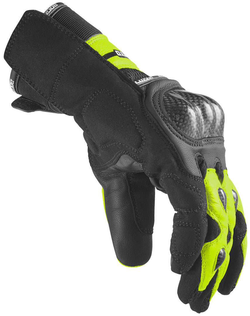 Bogotto Flint Motorcycle Gloves#color_black-yellow
