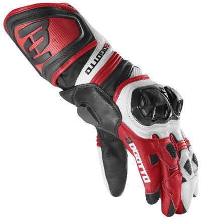 Bogotto Veloce Motorcycle Gloves#color_black-red-white