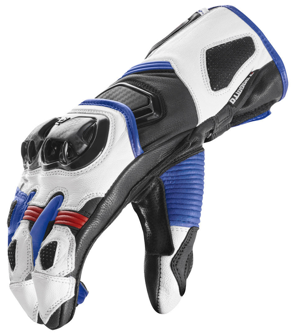 Bogotto Veloce Motorcycle Gloves#color_black-blue-white