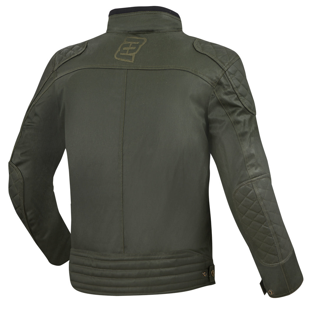 Bogotto Barton waterproof Motorcycle Waxed Jacket#color_olive