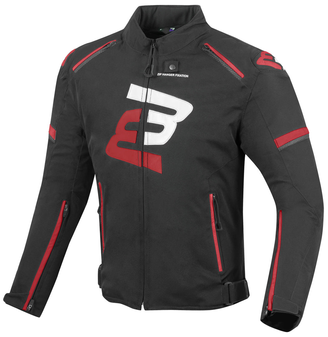 Bogotto Sparrow Waterproof Motorcycle Textile Jacket#color_black-red