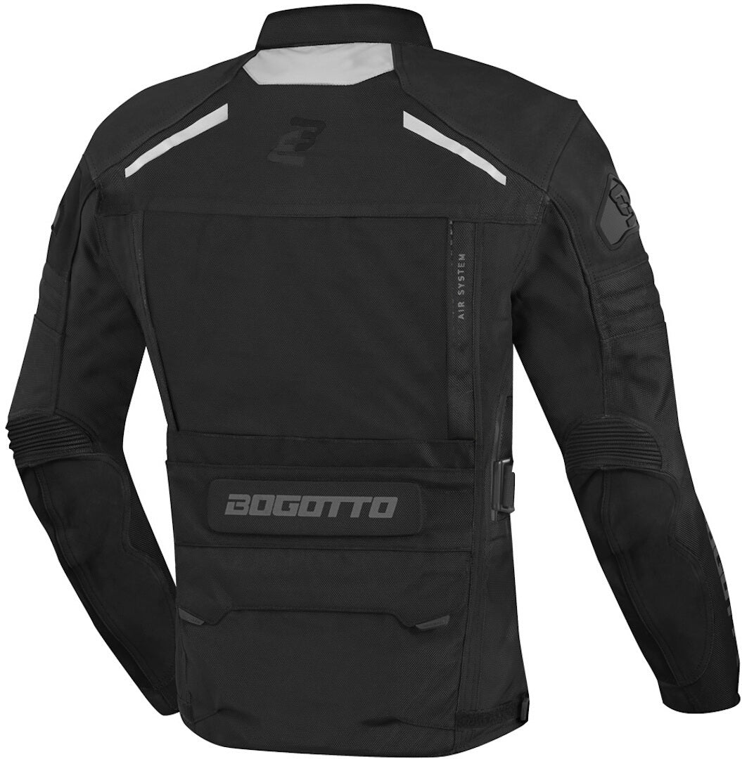 Bogotto Explorer-Z waterproof Motorcycle Leather- / Textile Jacket#color_black
