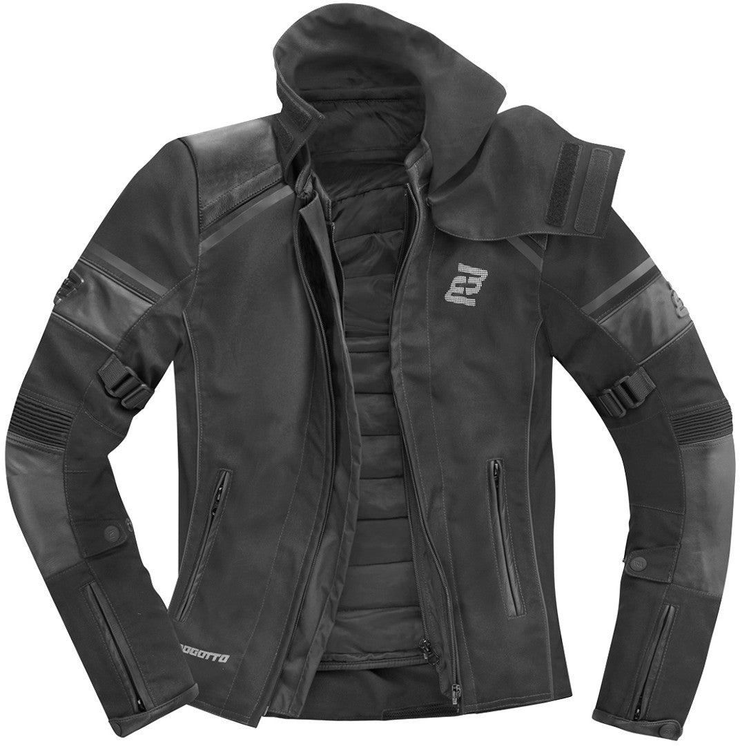 Bogotto Blizzard-X waterproof Motorcycle Textile Jacket#color_black