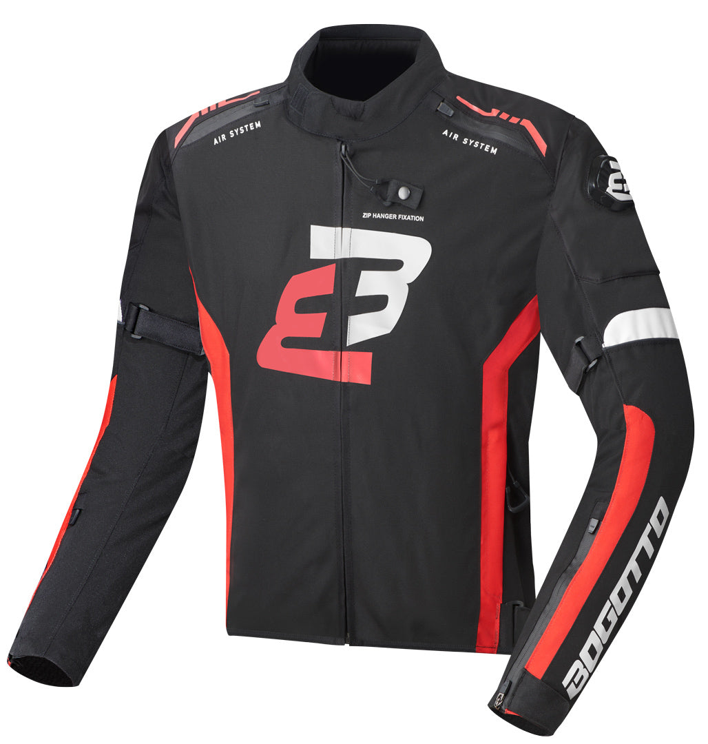 Bogotto GPX waterproof Motorcycle Textile Jacket#color_black-red