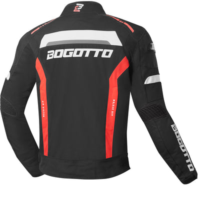 Bogotto GPX waterproof Motorcycle Textile Jacket#color_black-red
