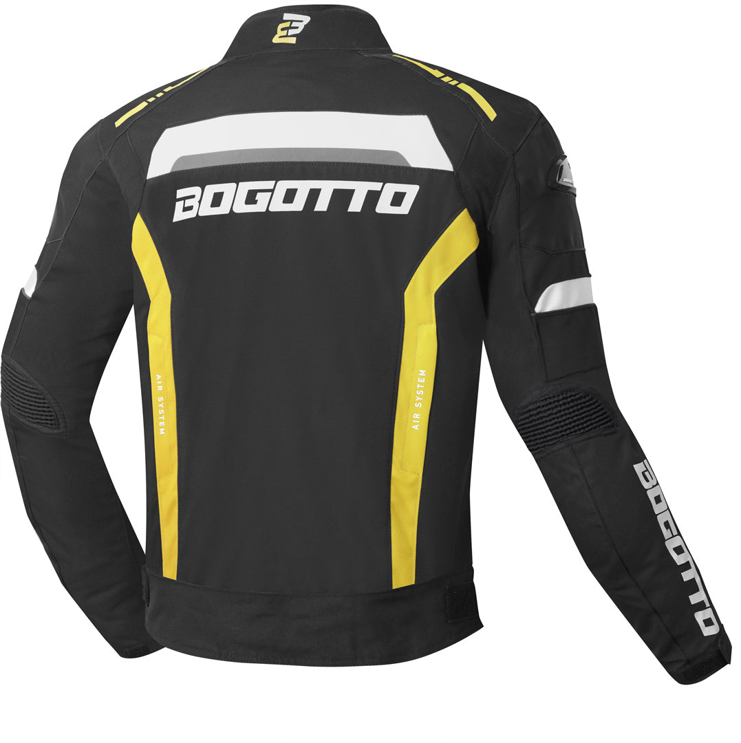 Bogotto GPX waterproof Motorcycle Textile Jacket#color_black-neon-yellow