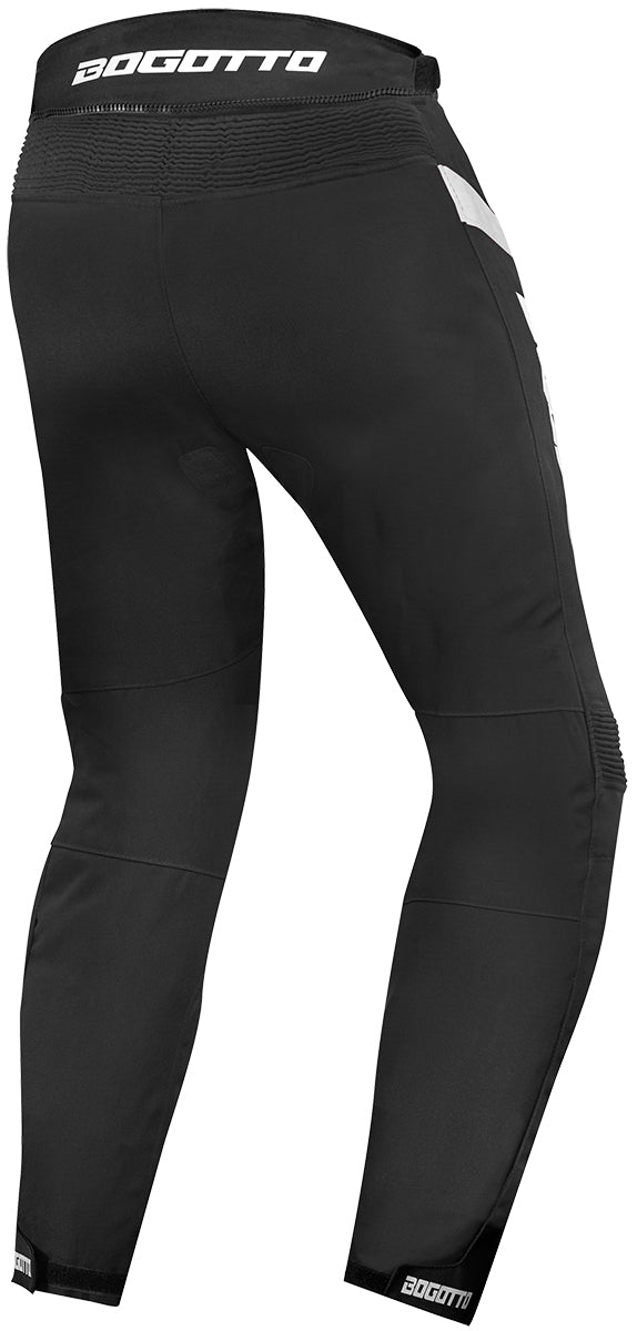 Bogotto GPX Waterproof Motorcycle Textile Pants#color_black-white