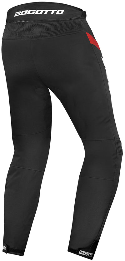 Bogotto GPX Waterproof Motorcycle Textile Pants#color_black-red
