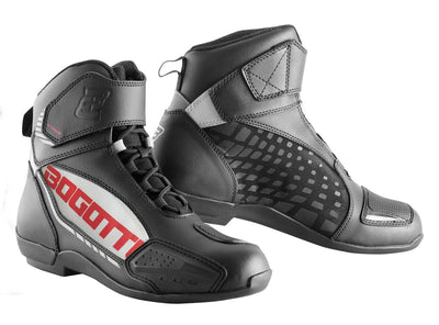 Bogotto GPX Motorcycle Shoes#color_black-white-red