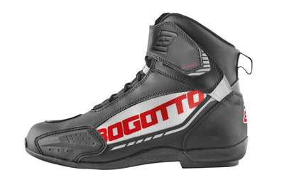 Bogotto GPX Motorcycle Shoes#color_black-white-red