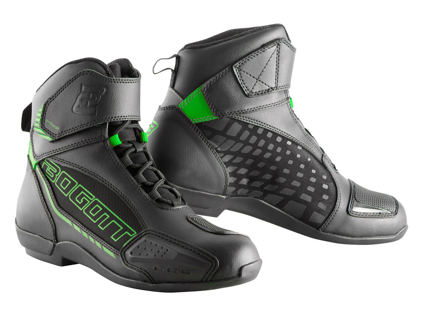 Bogotto GPX Motorcycle Shoes#color_black-green