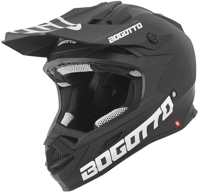 Bogotto V328 Fiberglass Motocross Helmet#color_black