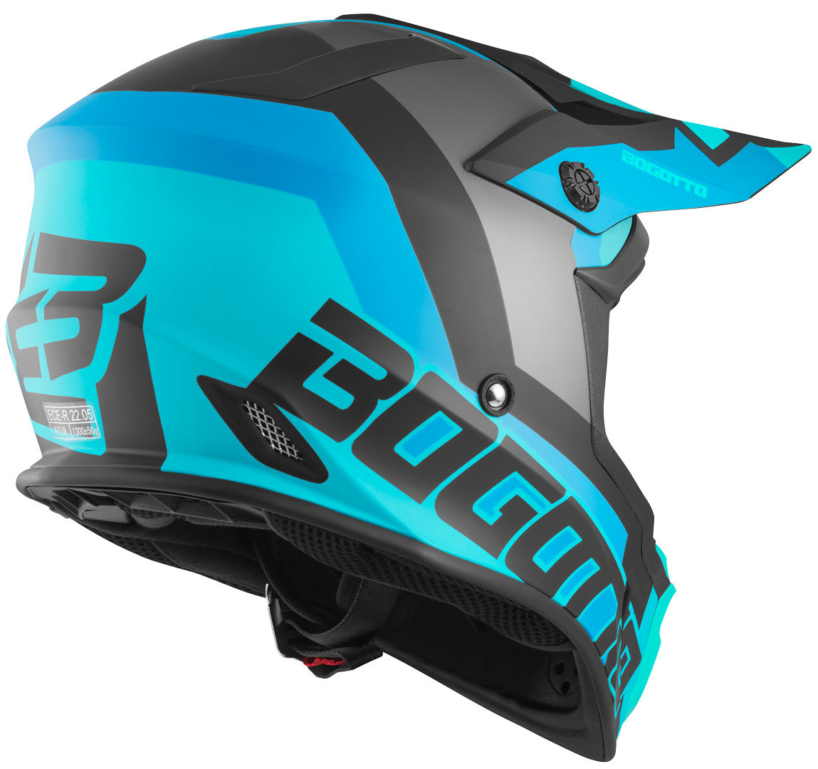 Bogotto V332 Unit Motocross Helmet#color_blue