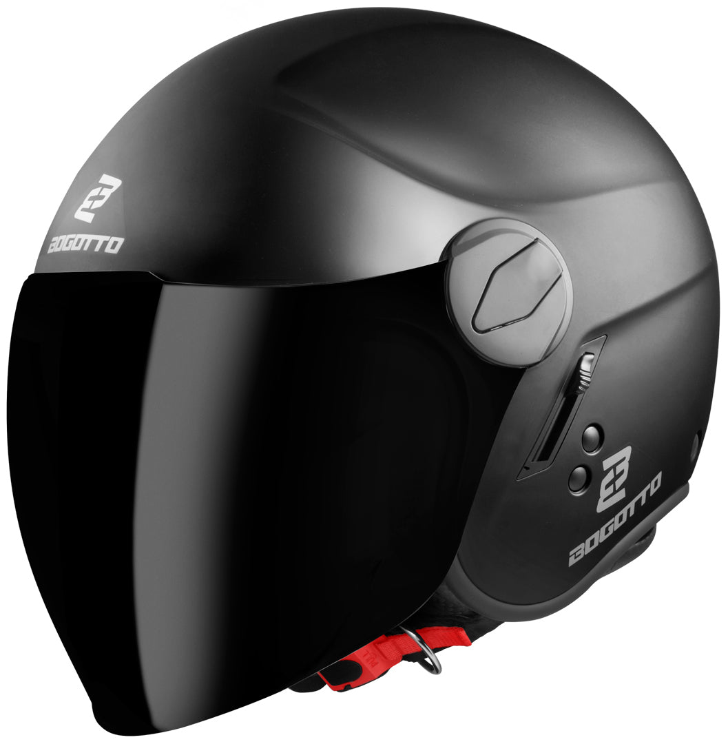 Bogotto V595-1 Jet Helmet#color_black