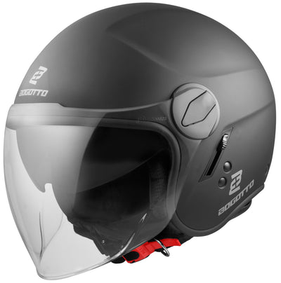 Bogotto V595-1 Jet Helmet#color_black-matt