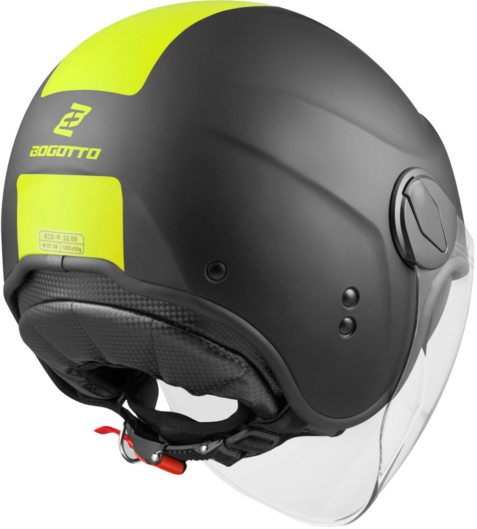 Bogotto V595-1 Next Jet Helmet#color_yellow
