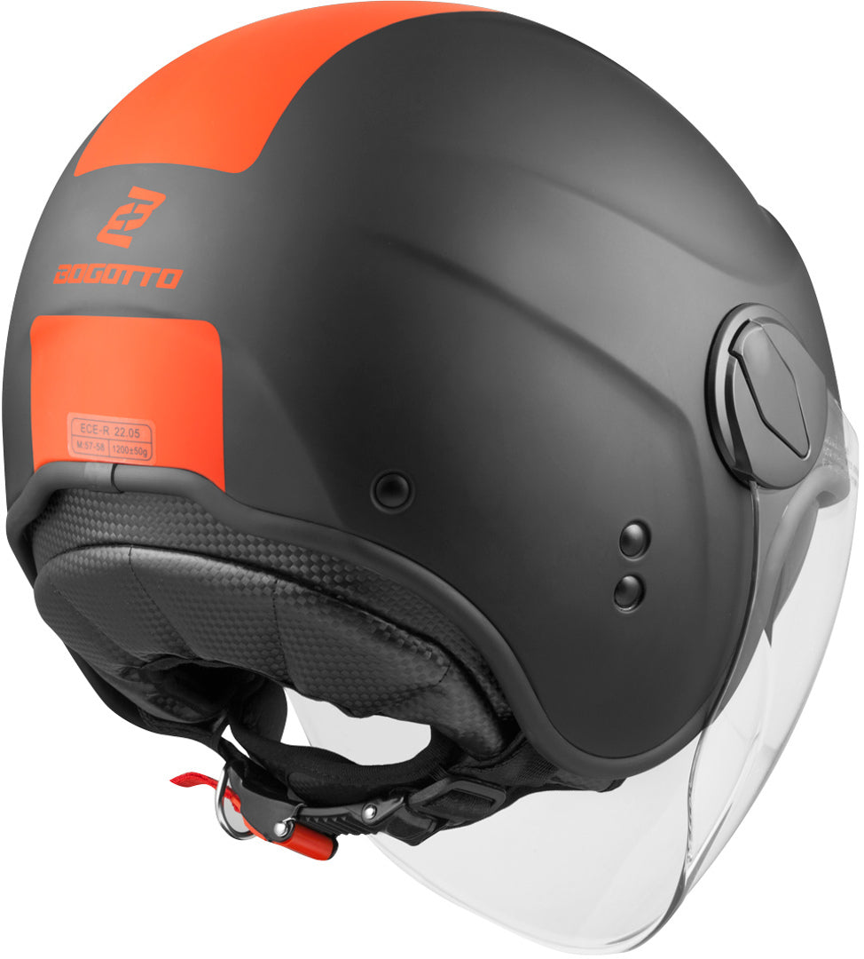Bogotto V595-1 Next Jet Helmet#color_orange