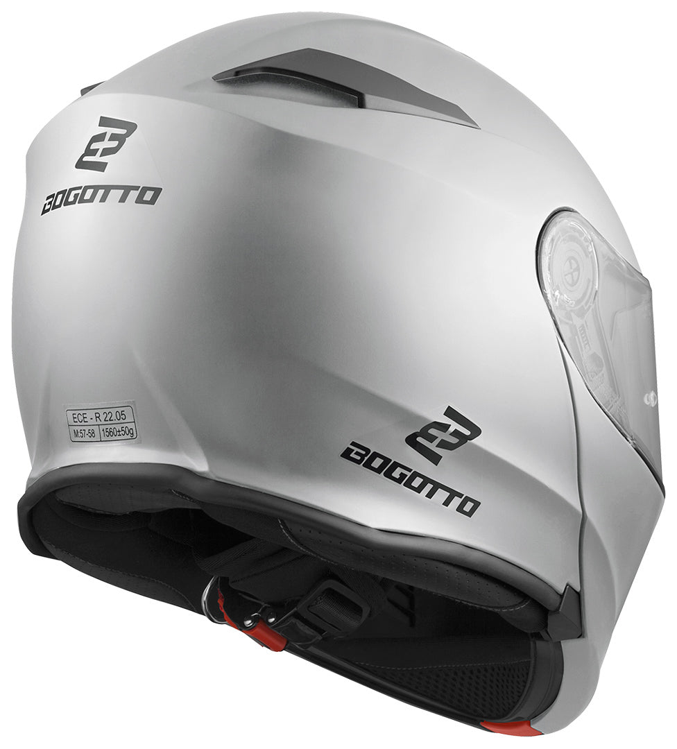 Bogotto V271 Motorcycle Helmet#color_silver