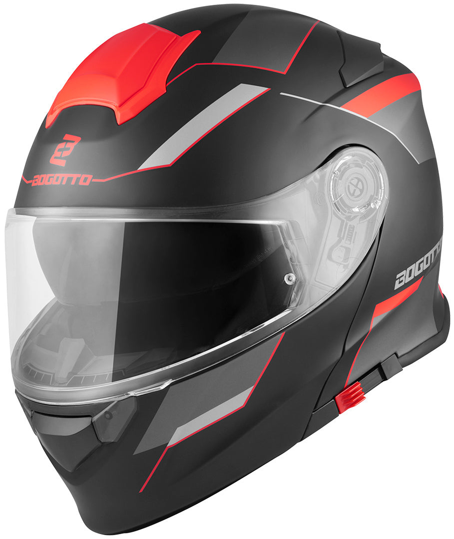 Bogotto V271 Delta Helmet#color_black-matt-red