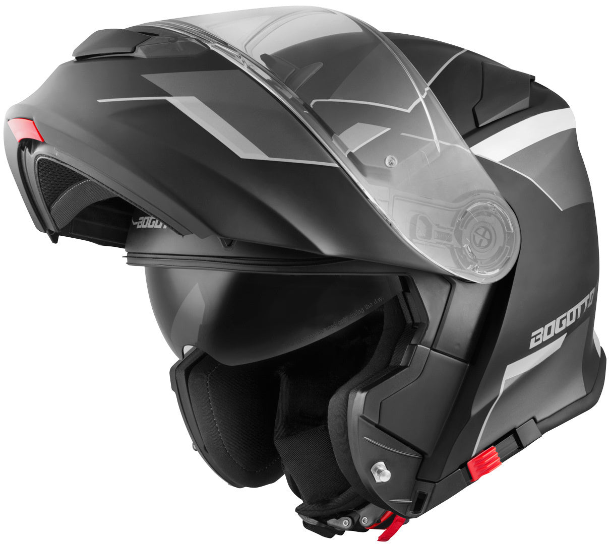 Bogotto V271 Delta Helmet#color_black-matt-grey