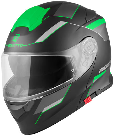Bogotto V271 Delta Helmet#color_black-matt-green
