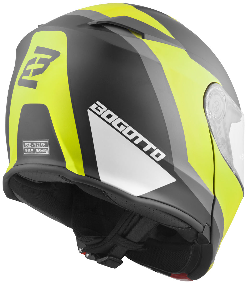 Bogotto V271 BT Zabu Bluetooth Helmet#color_black-matt-fluo