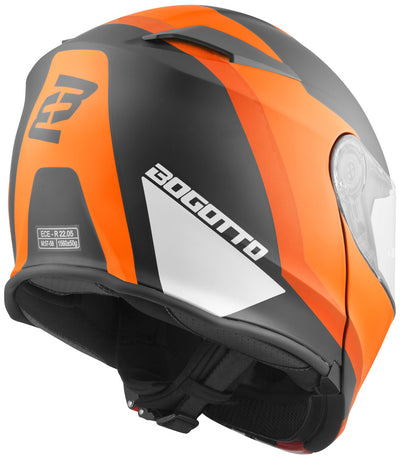 Bogotto V271 BT Zabu Bluetooth Helmet#color_black-matt-orange