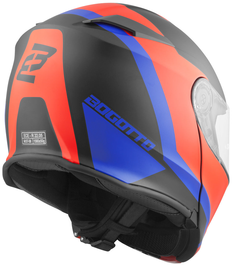 Bogotto V271 BT Zabu Bluetooth Helmet#color_black-red-blue