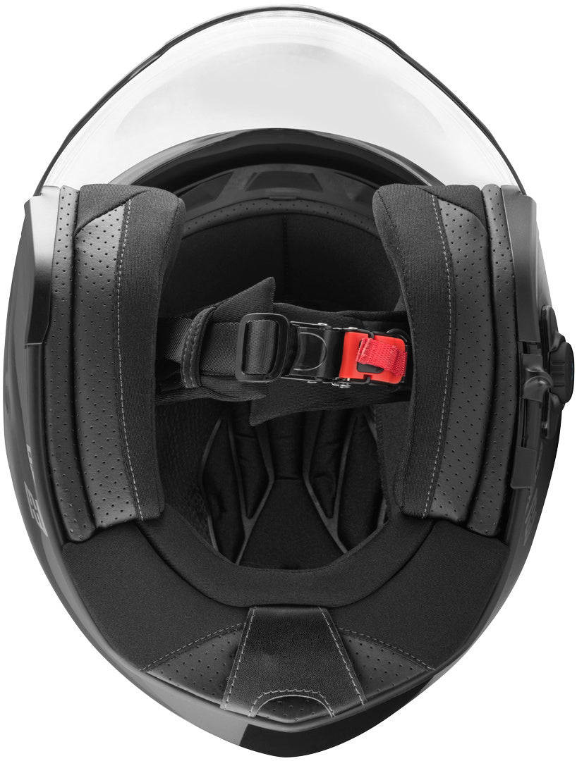 Bogotto V586 BT Bluetooth Jet Helmet#color_black
