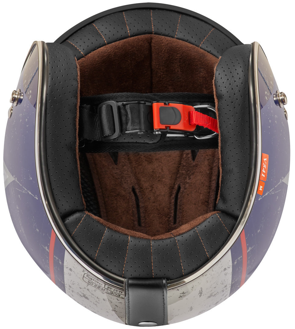 Bogotto V541 Rebel Jet Helmet#color_red-blue