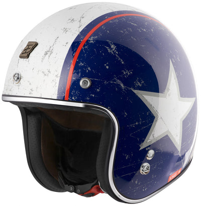 Bogotto V541 Rebel Jet Helmet#color_red-blue