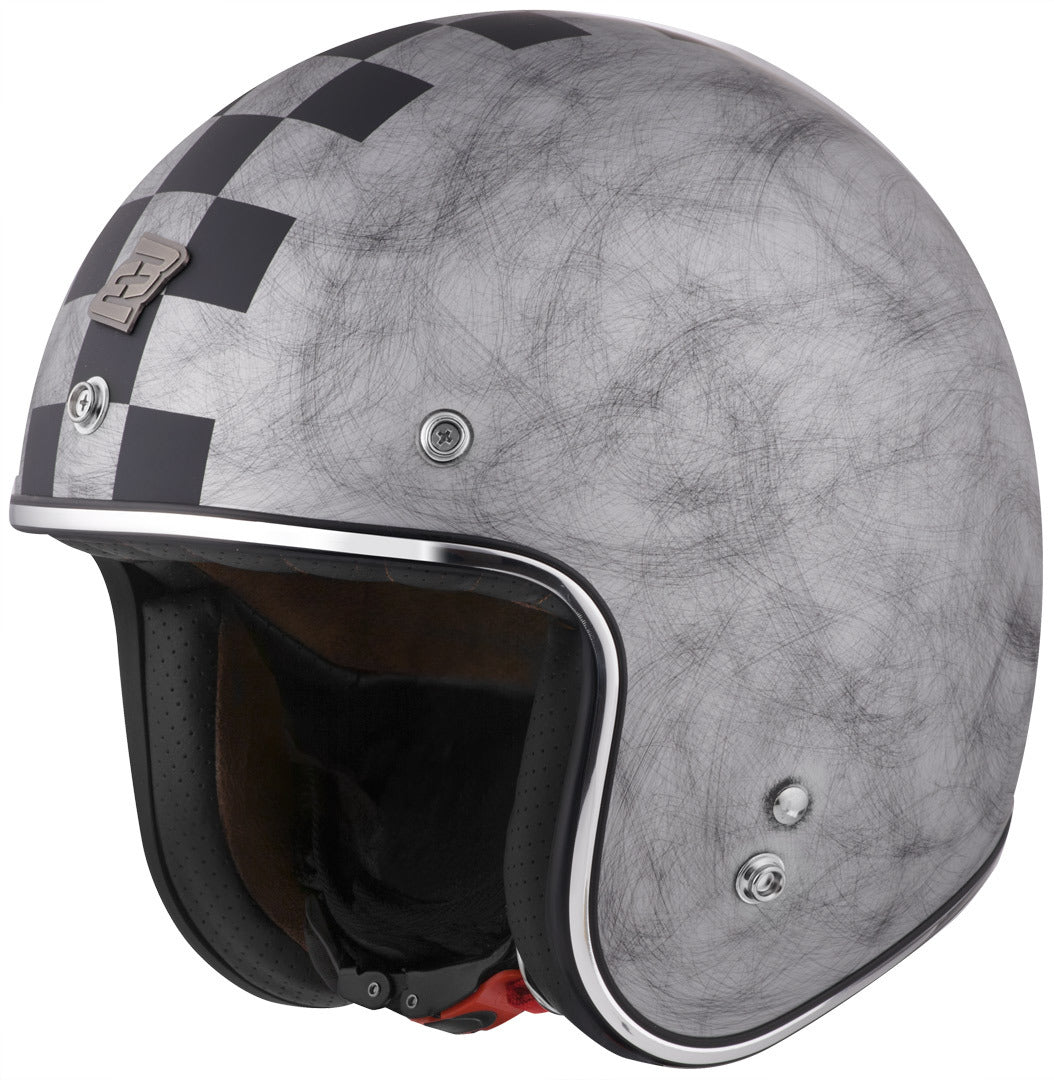 Bogotto V541 Scacco Jet Helmet#color_silver-matt