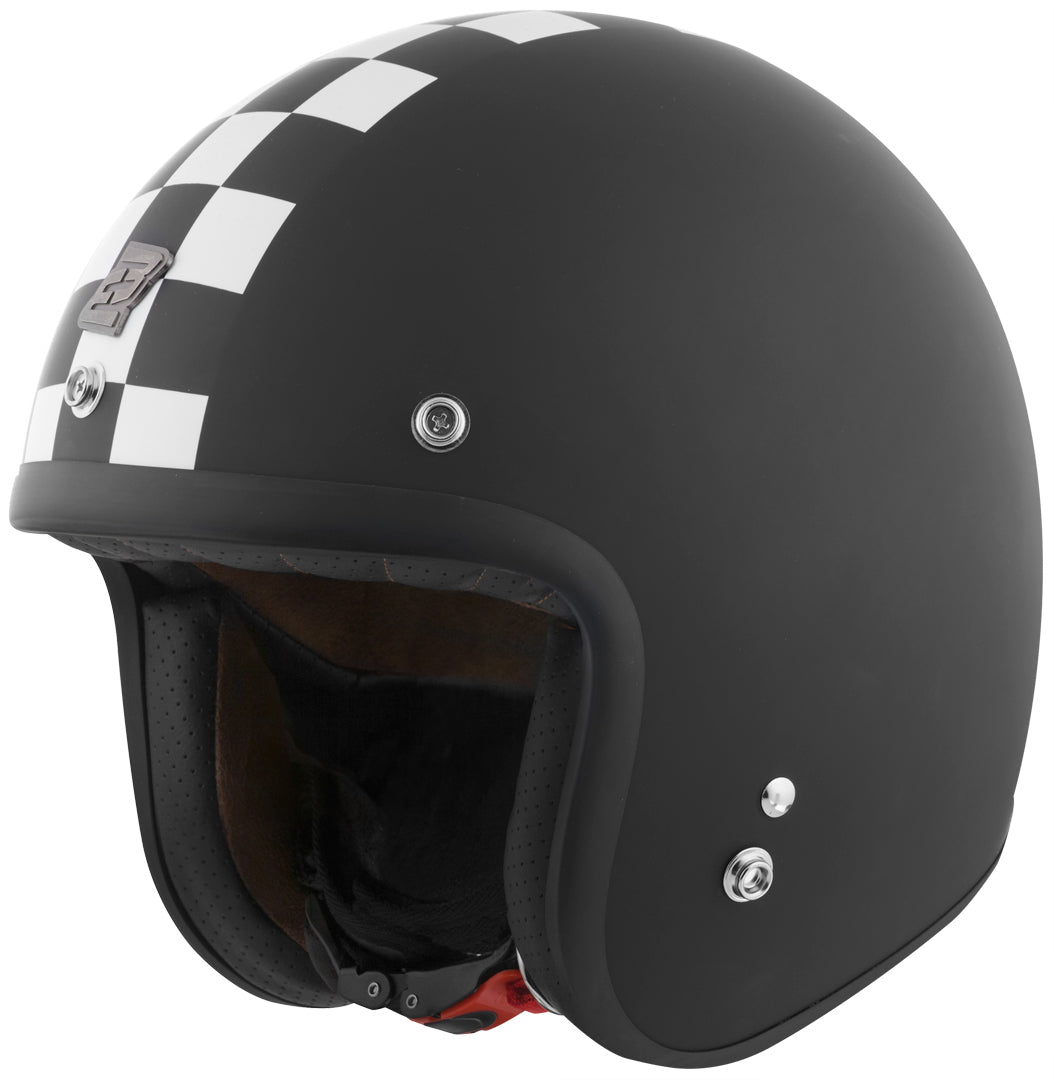 Bogotto V541 Scacco Jet Helmet#color_black-matt-white