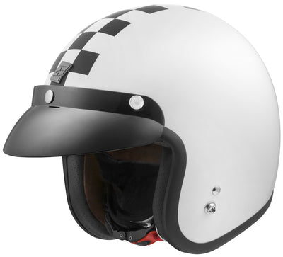 Bogotto V541 Scacco Jet Helmet#color_white-matt-black