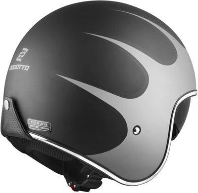 Bogotto V537 Wogi Jet Helmet#color_black-matt-silver