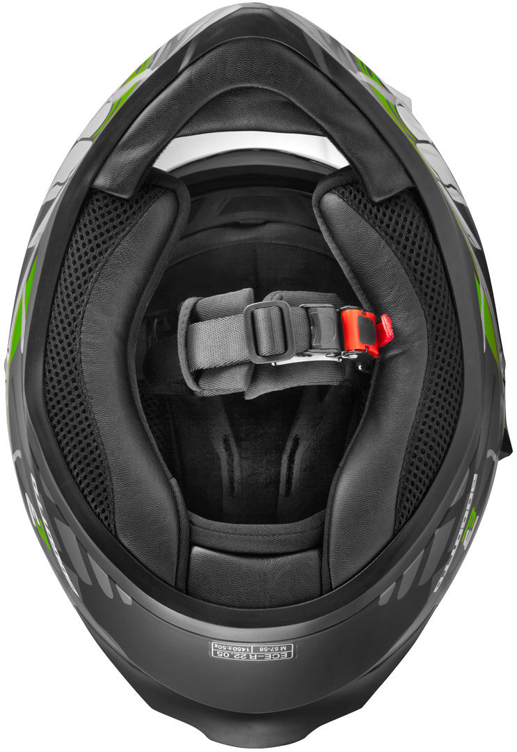 Bogotto V128 Naga Helmet#color_black-matt-green