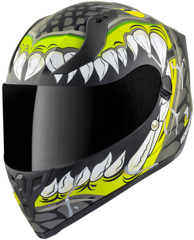 Bogotto V128 Naga Helmet#color_black-matt-fluo