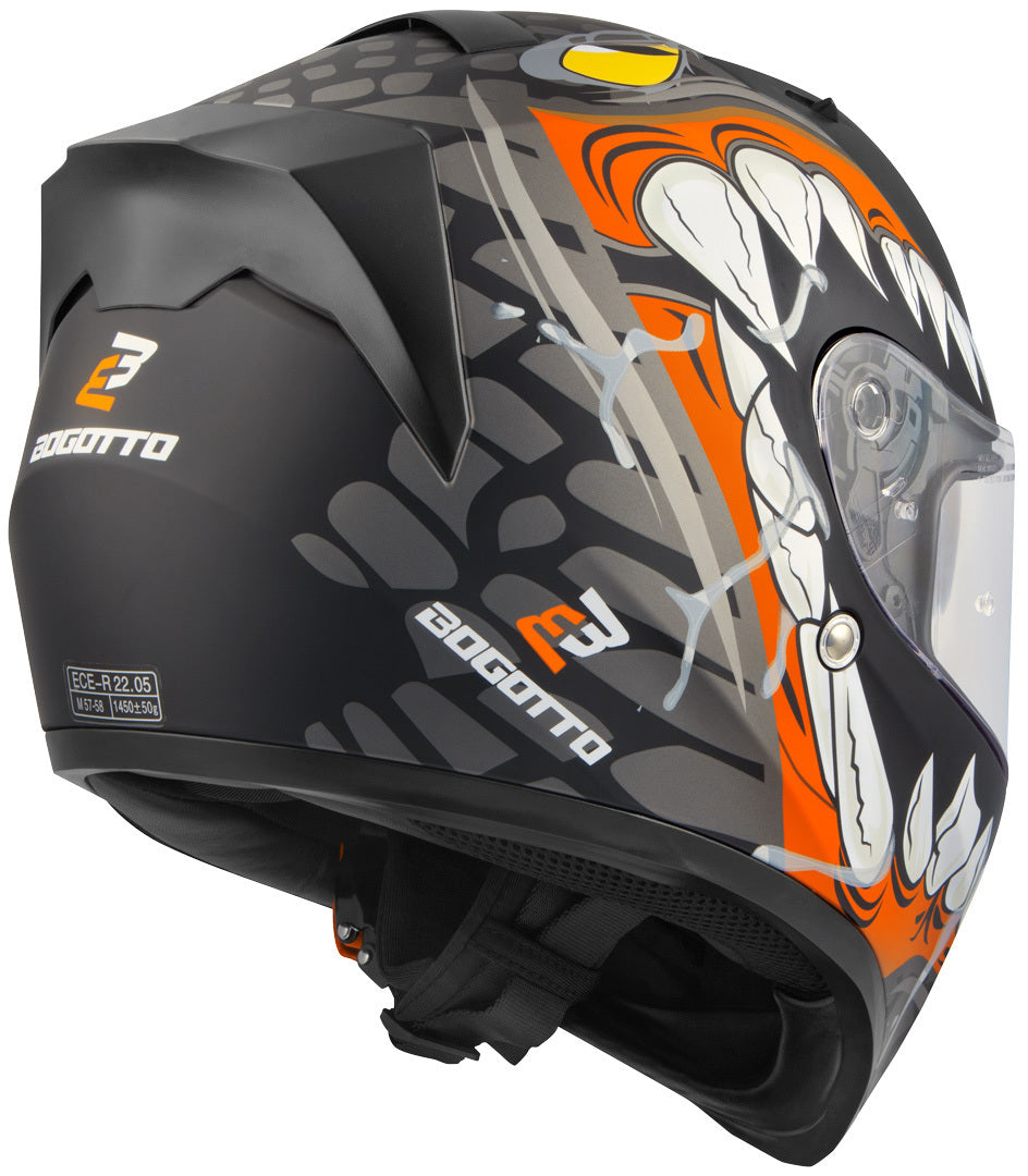 Bogotto V128 Naga Helmet#color_black-matt-orange