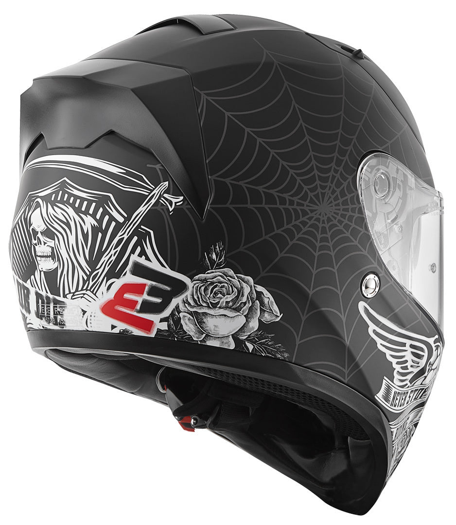 Bogotto V128 Grim Helmet#color_black-grey-decor