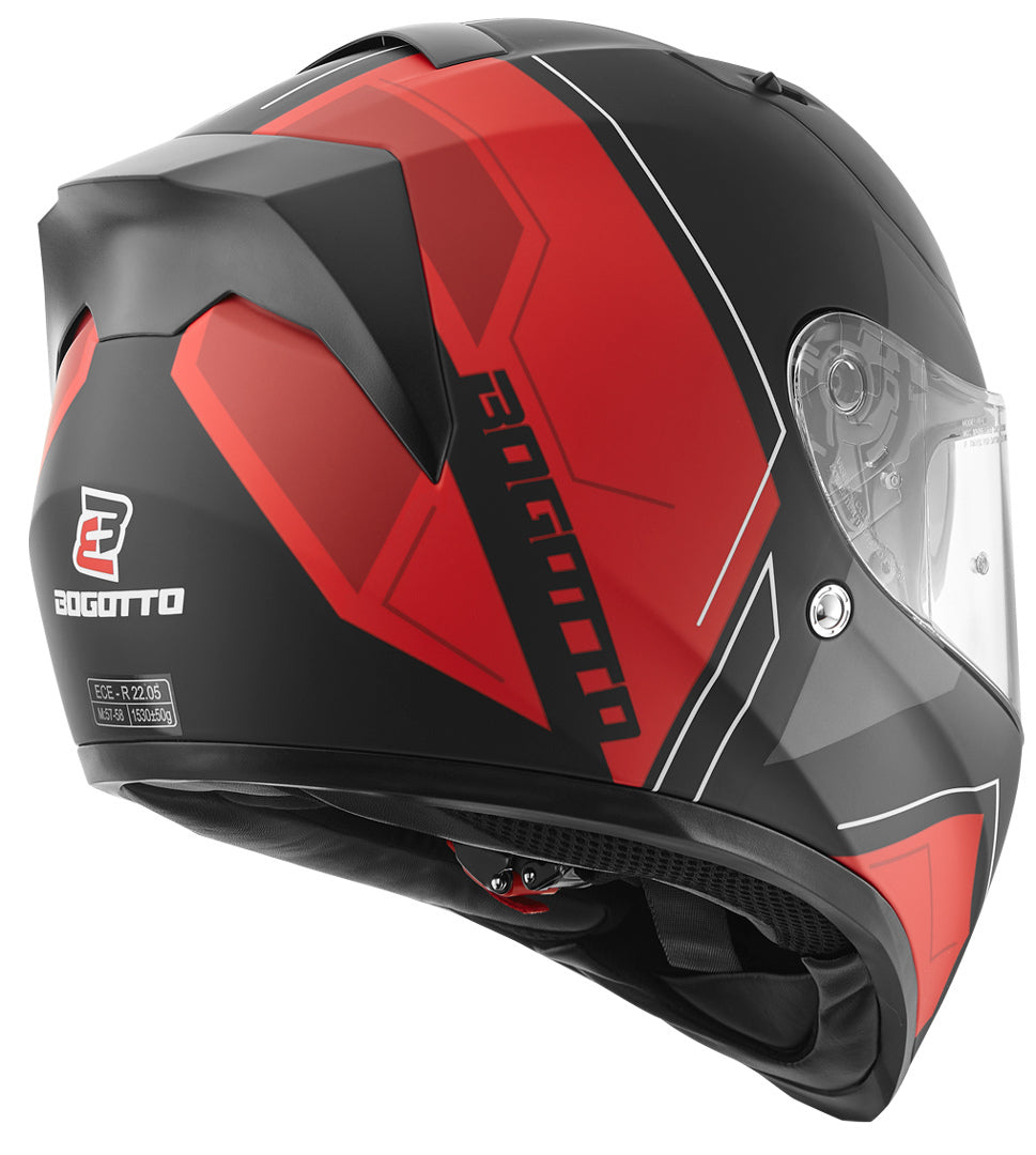 Bogotto V128 Strada Helmet#color_black-matt-red