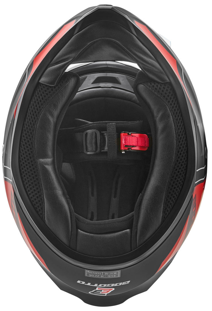 Bogotto V128 Strada Helmet#color_black-matt-red